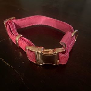 Puppy Vegan Leather Hot Pink With Gold Hardware